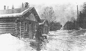The log cabin where Boyle spent his childhood